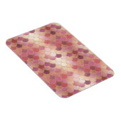Roos Gold Shimmer Mermaid Scale Patroon Magneet (Rechterzijde)