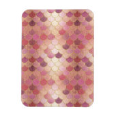 Roos Gold Shimmer Mermaid Scale Patroon Magneet (Verticaal)