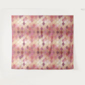 Roos Gold Shimmer Mermaid Scale Patroon Wandkleed (Voorkant (horizontaal))