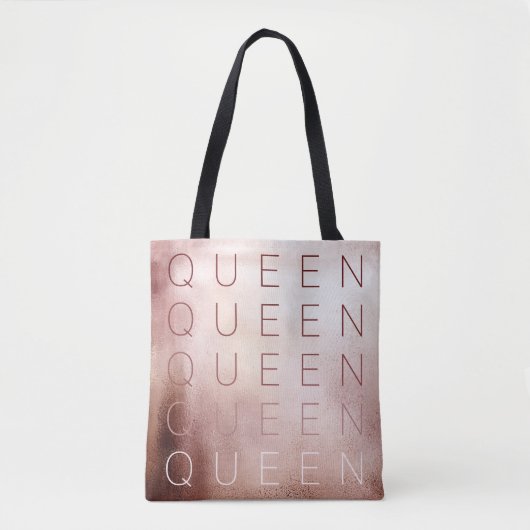 Roos Gold Shimmer Queen Tote Bag (Voorkant)