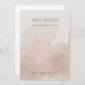 Roos Gold Shimmer Strokes Ketting Veroorbaar beeld Kaart (Voorkant / Achterkant)