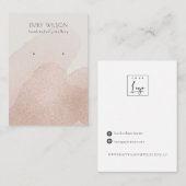 Roos Gold Shimmer Strokes Stud Veroorbaar beeldsch Visitekaartje (Voorkant / Achterkant)