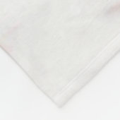 Roos Gold Shiny Princess Crown Monogram Fleece Deken (Hoek)