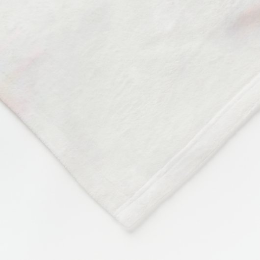 Roos Gold Shiny Princess Crown Monogram Fleece Deken (Hoek)