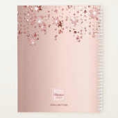 Roos Gold Shiny Stars Salon Afspraken 2025 Planner (Achterkant)