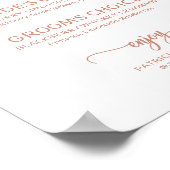 Roos Gold Signature Cocktails Weddenschap Poster (Hoek)