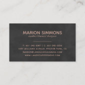 Roos Gold Signature Elegant Visitekaartje (Achterkant)