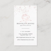 Roos Gold Signature Floral Logo Visitekaartje (Achterkant)