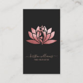 Roos Gold Signature Lotus Flower Yoga Pose Visitekaartje (Voorkant)