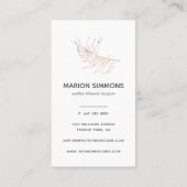 Roos Gold Signature Palm Leaf Visitekaartje (Achterkant)