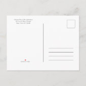 Roos Gold Signature Script Photo Save the Date Aankondigingskaart (Achterkant)