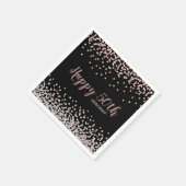 Roos Gold Silver Confetti 50ste verjaardagsfeestje Servet (Hoek)