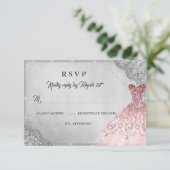 Roos Gold Silver Diamond Sparkle Gown RSVP (Staand voorkant)