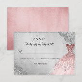 Roos Gold Silver Diamond Sparkle Gown RSVP (Voorkant / Achterkant)