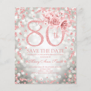 Roos Gold Silver Floral 80 september Bewaar de dat Flyer