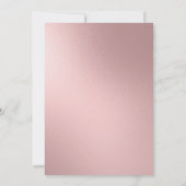 Roos Gold Silver Glitter Balloons Quinceañera Kaart (Achterkant)