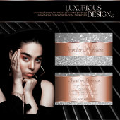 Roos Gold Silver Glitter Luminous Stars Initialen Visitekaartje