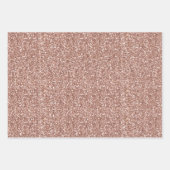 Roos Gold Silver Glitter Sweet 16 Aangepast roze Inpakpapier Vel (Voorkant 2)