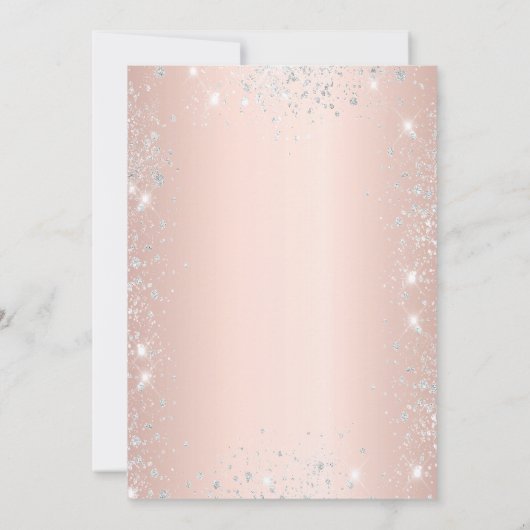 Roos Gold Silver Graduation Party 2025 Kaart (Achterkant)