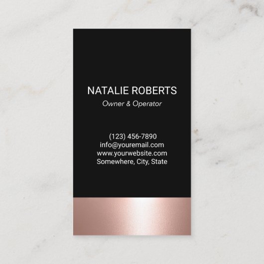 Roos Gold & Silver House Visitekaartje (Achterkant)