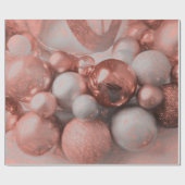 Roos Gold Silver-kerstfeestdagen Cadeaupapier (Vlak)