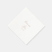 Roos Gold Simple Minimalist Wedding Napkin Servet (Hoek)