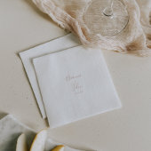 Roos Gold Simple Minimalist Wedding Napkin Servet