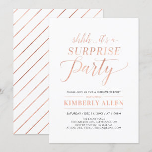 Roos Gold Simple Moderne Enterprise Retirement Par Kaart