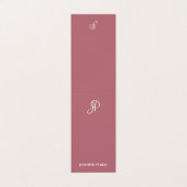 Roos Gold Sjabloon Moderne monogram gemakkelijk Visitekaartje (Buitenkant ongevouwen)