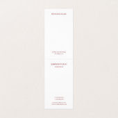 Roos Gold Sjabloon Moderne monogram gemakkelijk Visitekaartje (Binnenkant ongevouwen)