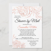 Roos Gold Sketched Flowers Vrijgezellenfeest per M Kaart (Voorkant)