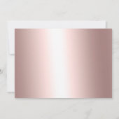 Roos Gold sneeuwvlok typografie corporate kerst Kaart (Achterkant)