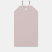 Roos Gold Snowflake Christmas Cadeaulabel (Achterkant)