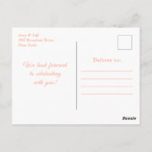 Roos Gold Snowflakes Winter Baby shower Briefkaart (Achterkant)