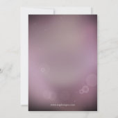 Roos Gold Snowflakes Winter Rehearsal Dinner Kaart (Achterkant)