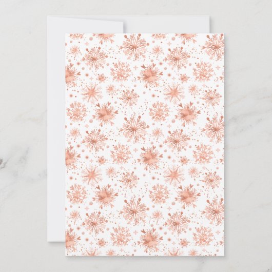 Roos Gold Snowflakes Wisdom Kaart (Achterkant)