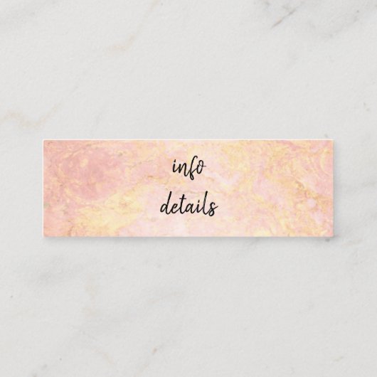 roos Gold social media visitekaartje (Achterkant)