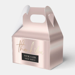 Roos Gold Sophisticated Favor Boxes Bedankdoosjes