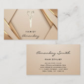 Roos Gold SPA Logo-schaar Haarlijst Visitekaartje (Voorkant / Achterkant)