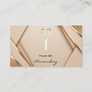 Roos Gold SPA Logo schaar Haarlijst Visitekaartje