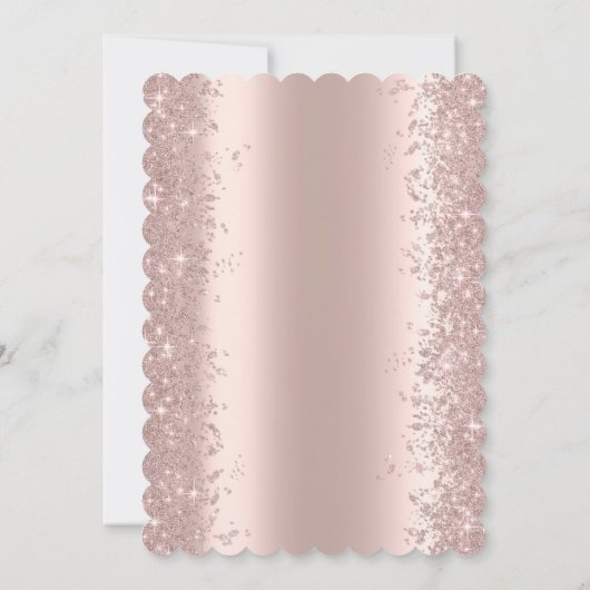 Roos Gold Sparkle Diamonds 40e verjaardag Kaart (Achterkant)