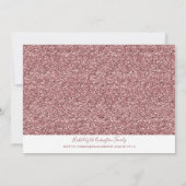 Roos Gold Sparkle Driving Glitter Birthday Kaart (Achterkant)