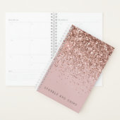 Roos Gold Sparkle Faux Glitter Planner (Display)