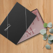 Roos Gold Sparkle Glam Glitter Drift Monogram Gastenboek