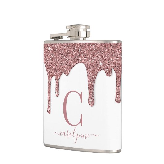 Roos Gold Sparkle Glam Glitter Drift Monogram Heupfles (Links)