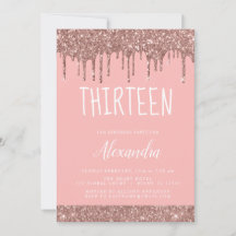 Roos Gold Sparkle Glitter 13e dertienjarig