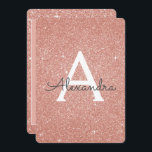 Roos Gold Sparkle Glitter 30th Birthday Party Kaart<br><div class="desc">Roos Gold Sparkle Glitter Girly Verjaardagsfeestje Monogram Naam en Initiaal 30e Verjaardagsfeestuitnodiging. Deze dertigste 30 verjaardagsuitnodiging is ideaal voor het Roos Gold Sparkle Glitter Girly Party op zoek naar te vieren in Pink Rose Gold.</div>