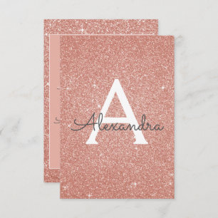 Roos Gold Sparkle Glitter 50th Birthday Party Kaart