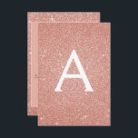 Roos Gold Sparkle Glitter 50th Birthday Party Kaart<br><div class="desc">Roos Gold Sparkle Glitter Girly Verjaardagsfeestje Monogram Naam en Initiaal 50ste Verjaardagsfeestuitnodiging. Deze vijftigste 50 verjaardagsuitnodiging is ideaal voor het Roos Gold Sparkle Glitter Girly Party dat in Pink Rose Gold wil vieren. Gepersonaliseerd producten kunnen op verzoek door de Designer worden gemaakt.</div>