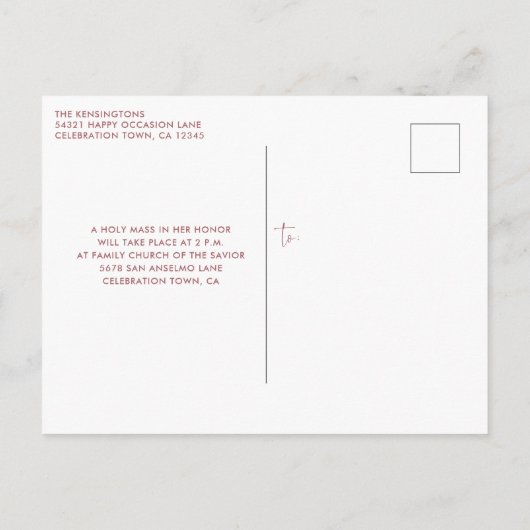 Roos Gold Sparkle Glitter Drift Quinceañera Briefkaart (Achterkant)